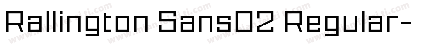 Rallington Sans02 Regular字体转换